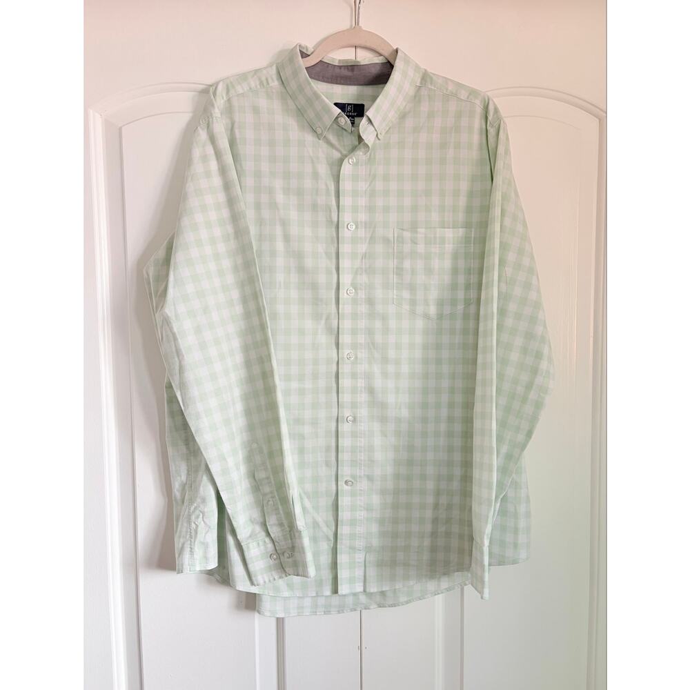 Men’s XL Button Down Shirt Bundle Weatherproof Vintage & George Plaid Check - Picture 9 of 14